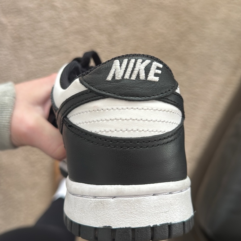 Nike Dunk Low Retro White Black Panda Kids 7Y DD1503-101 Shoes Sneakers - Picture 7 of 7